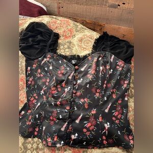 Betty Boop Unique Vintage corset style top - L